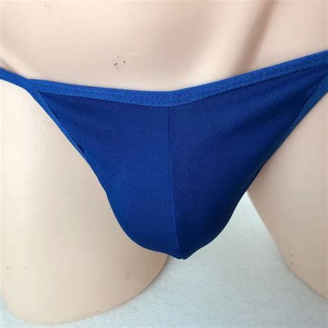 Men S Pouch Briefs Thong Underwear Elastic G String Swimwear Micro Bikini T Back Lazada PH