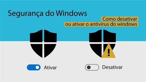 Como Desativar Ou Ativar O Antiv Rus Do Windows Youtube