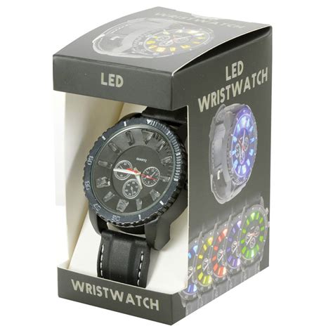 Led Watch Light Up Colour Change Male Female Accessory Sporty Ebay