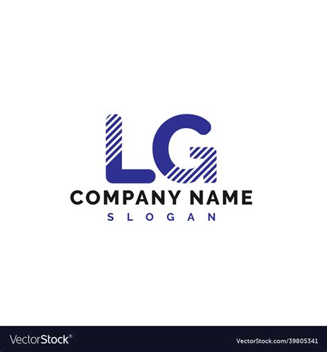 Lg Letter Logo Design Letter Logo Royalty Free Vector Image