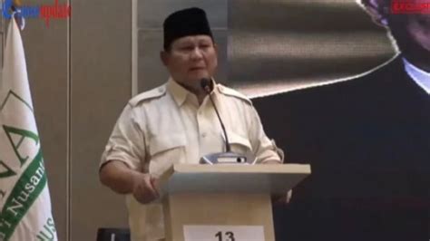 Prabowo Subianto Ungkap Sifat Bangsa Indonesia Yang Kadang Suka Bohong