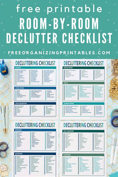 Free Printable Declutter Checklist Free Organizing Off