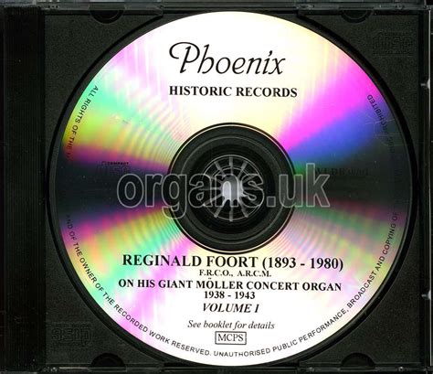 Reginald Foort Volume 1 Organsuk