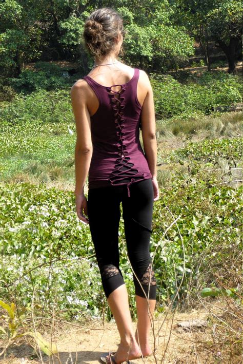 Viscose Cut Off Tank Top Naked Back Psywear Festival Etsy UK