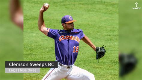 23 Clemson Sweeps Weekend Series With Boston College Sports Illustrated Boston College Eagles