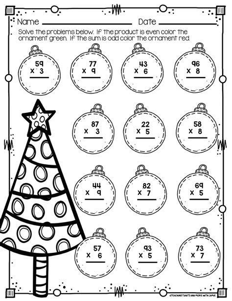 Fun Christmas Multiplication Worksheets | Acentuação das palavras, Matemática, Alfabetização
