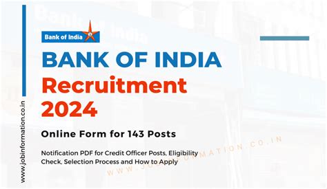 Bank Of India Recruitment Online Apply For Credit Officer