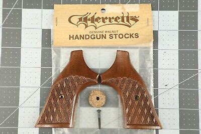 Herrett S Checkered Walnut Smith Wesson S W K Fame Square Butt Grips