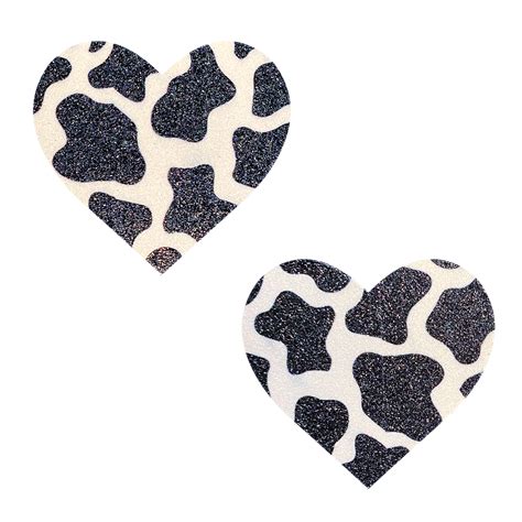 Neva Nude Got Milkies Glitter Moo Cowgirl I Heart U Nipztix Pasties
