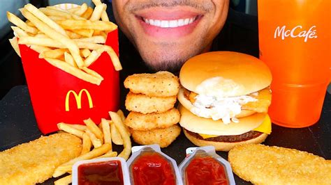 Asmr Mcdonald S Mukbang Eating Sounds No Talking Jerry Hash Browns