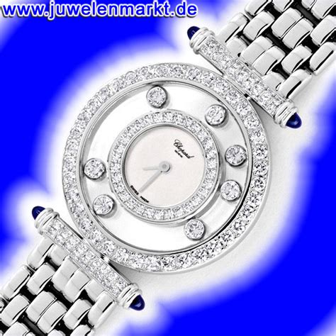 Chopard Happy Diamonds Safire Wei Gold Damenarmbanduhr U