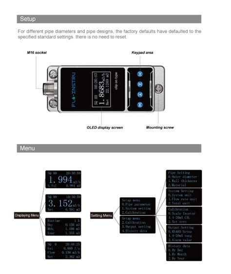 Tm Rs Modbus Protocol Ultrasonic Flow Meter