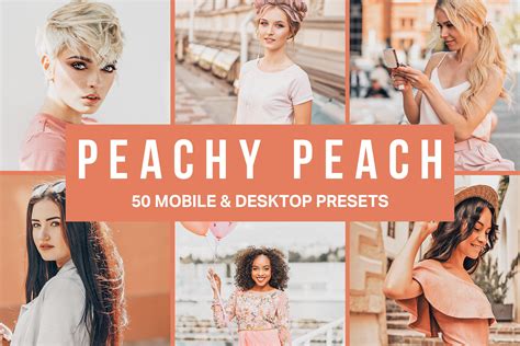 50 Peachy Peach Lightroom Presets Presets ~ Creative Market