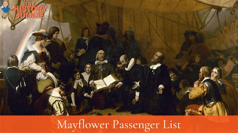 Mayflower Passenger List - The History Junkie