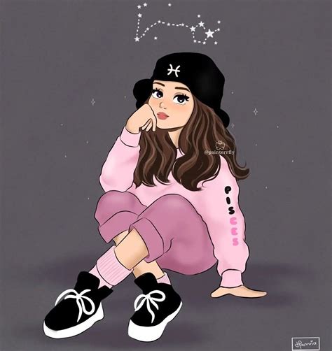 Pin On Dpzzz🎈 Cute Cartoon Girl Girl Cartoon Girly Dp