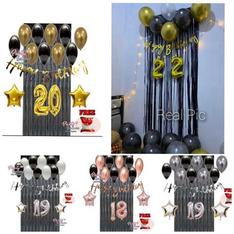 Paket Set Dekorasi Ulang Tahun Dewasa Anak Murah Lengkap Hiasan Balon