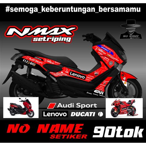 Jual Striping Nmax Variasi DUCATI GP 90tok 2015 2016 2017 2018 2019