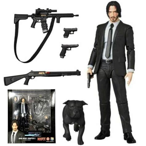 J G Mafex No John Wick Chapter Keanu Reeves Action Figure New In