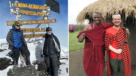 Ascension Du Kilimandjaro Claude Parent Et Son Fils Shawn Pr Sentent