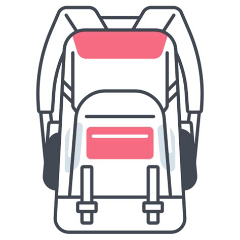 Backpack Generic Color Lineal Color Icon