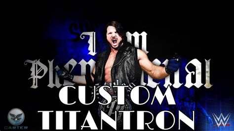 AJ STYLES CUSTOM TITANTRON IN WRESTLING EMPIRE YouTube