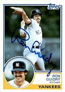 Amazon Ron Guidry Yankees Signed Topps Baseball Card