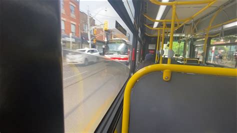 Ttc Bus Ride On New Flyer Xe From Bathurst Station To Hillcrest Yard