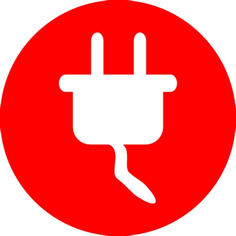 Electric Power Plug Icon Clip Art 117333 Free Svg Download 4 Vector