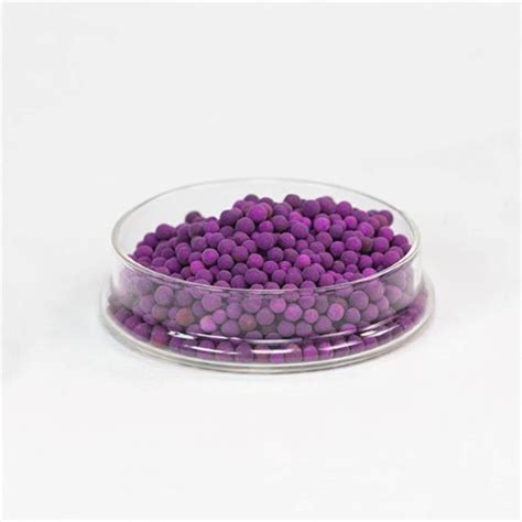 Pink Beads Kmno Impregnated Activated Alumina Balls For Industry At