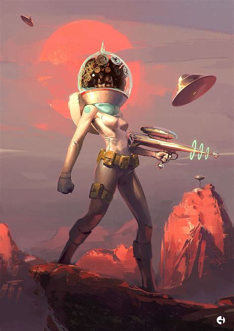 Mars Spy Gabo Romero Gaboleps Scifi Fantasy Art Sci Fi Art