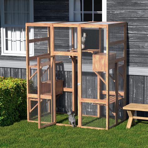 Buy Large Cat House Outdoor Cat Enclosures Catio Enclosure Indoor Cage With Sun Panel Roof