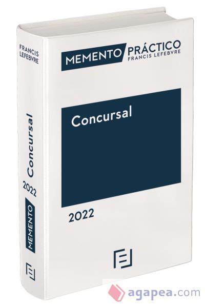 MEMENTO CONCURSAL 2022 LEFEBVRE EL DERECHO 9788418647772