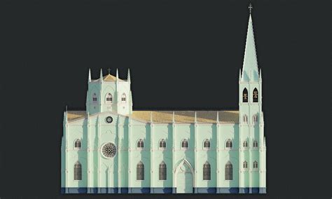 ArtStation - Gothic Church San Sebastian Bascilica Filipino 3D Model ...