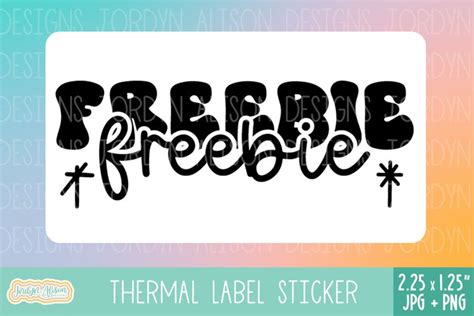 Freebie Thermal Label Sticker Design For Packaging