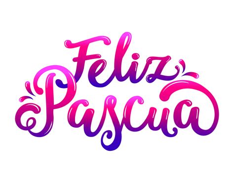 Colorful Feliz Pascua Typography Vector Art At Vecteezy