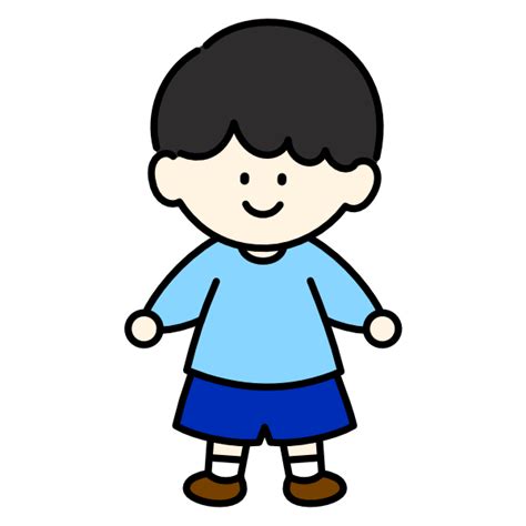 立っている男の子ほいくえ