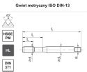 Gwintownik Maszynowy MasterTAP M8 6HX DIN 371 B HSSE PM HL C4 118M01