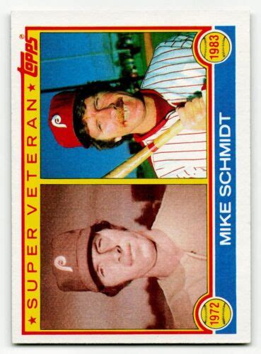 1983 Topps 301 Mike Schmidt Philadelphia Phillies NM MT ID108