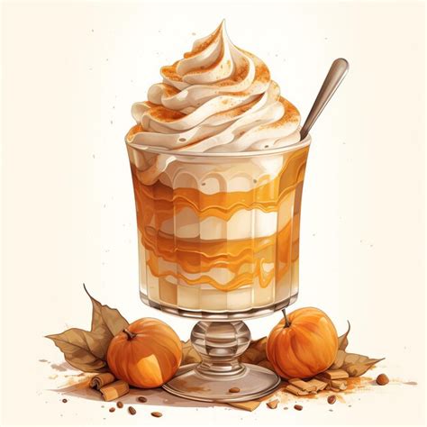 Hermoso Parfait De Especias De Calabaza Con Capas De Bondad Ilustraci N