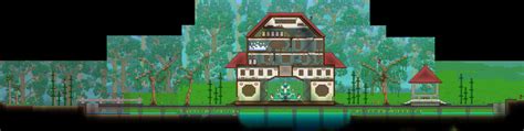 Terraria Bases And Buildings Terrariazu Hot Spring Hotel Finally