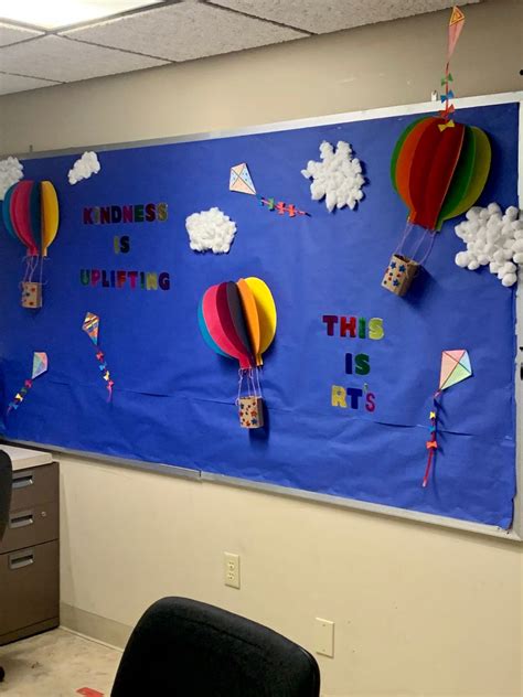 Hot Air Balloon Bulletin Board Preschool Decor Bulletin Boards Theme Classroom Prep