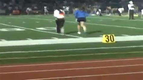 Girls Streak At Rival High School Football Game Ychs Rvhs Youtube