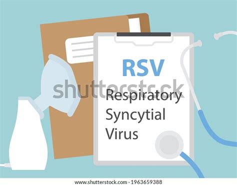 Rsv Respiratory Syncytial Virus Vector Illustration Stock Vector