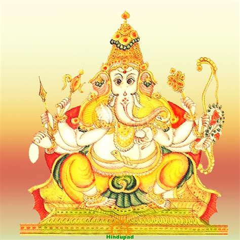 Durga Ganapati Ganesha In The Form Of Goddess Durga Hindupad