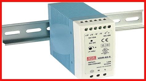 MEAN WELL MDR 60 24 DIN Rail Power Supply 24V 2 5 60W YouTube