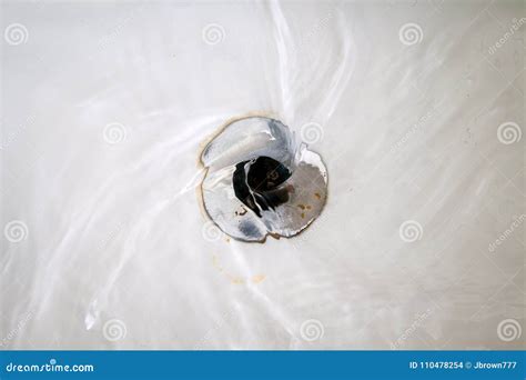 Swirling Draining Bath Water Stock Photo Image Of Scratched Ripples