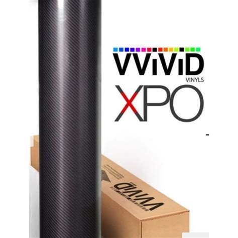 VVIVID GLOSS CARBON FIBRE XPO V245 CAR VINYL WRAP STICKER 1 5m 30m