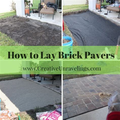 How To Build A Pavers Patio Creative Unravelings