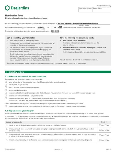 Fillable Online Desjardins Settlement Fax Email Print Pdffiller