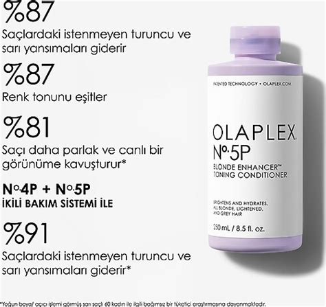 Olaplex No 5P Blonde Enhancer Toning Mor Saç Kremi 250 ml Fiyatları Özellikleri ve Yorumları